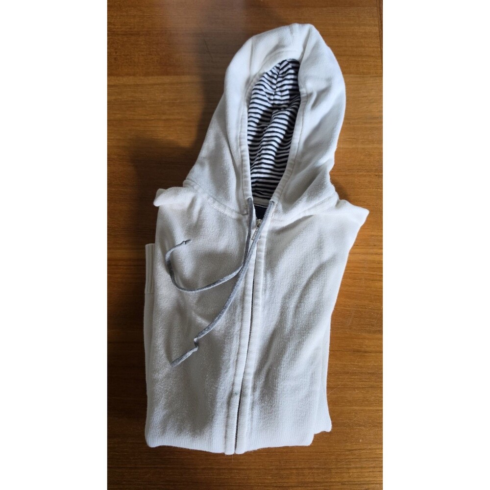 Sperry Top-Sider Women's White And Blue Zippered Jacket Size S READ Description